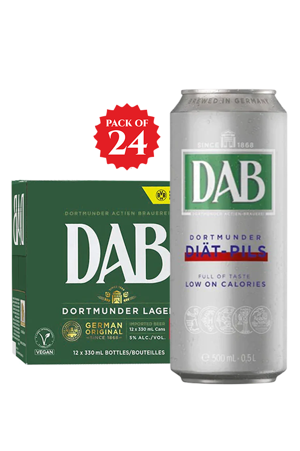 Dab Diat Pils Silver Premium German Pilsner Beer Can 50CL