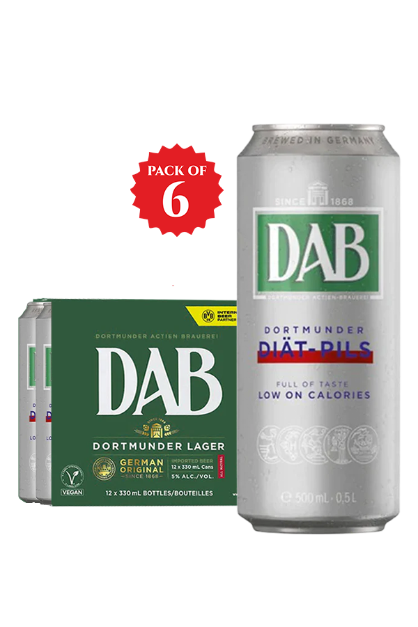 Dab Diat Pils Silver Premium German Pilsner Beer Can 50CL