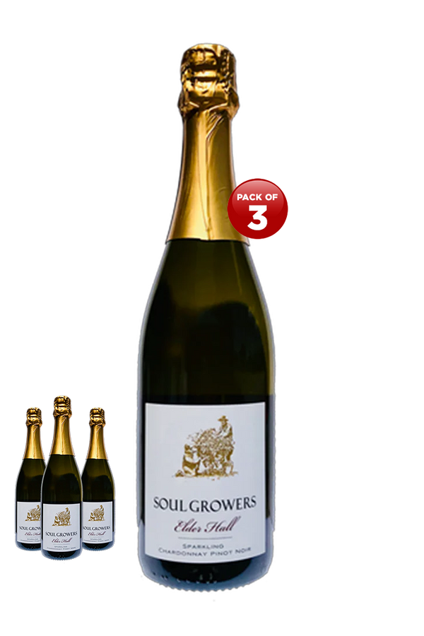 Soul Growers Elder Hall Sparkling Chardonnay Pinot Noir NV 75CL Pack of 3