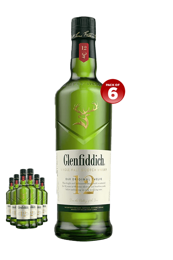 Glenfiddich 12YO Single Malt 1L (PACK OF 6)