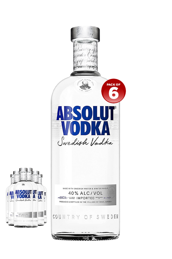 Absolut Blue Vodka 1L (PACK OF 6)