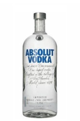 Absolut Blue Swedish vodka 1.75 litre bottle