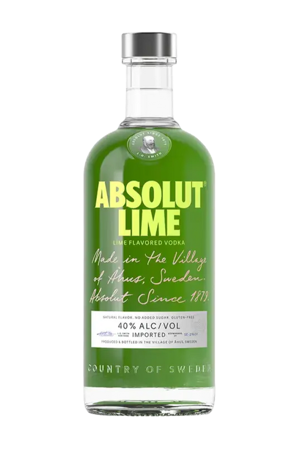 Absolut Lime flavoured Swedish vodka 1 litre bottle