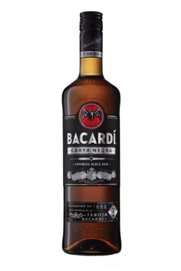 Bacardi Carta Negra dark rum 1 litre bottle