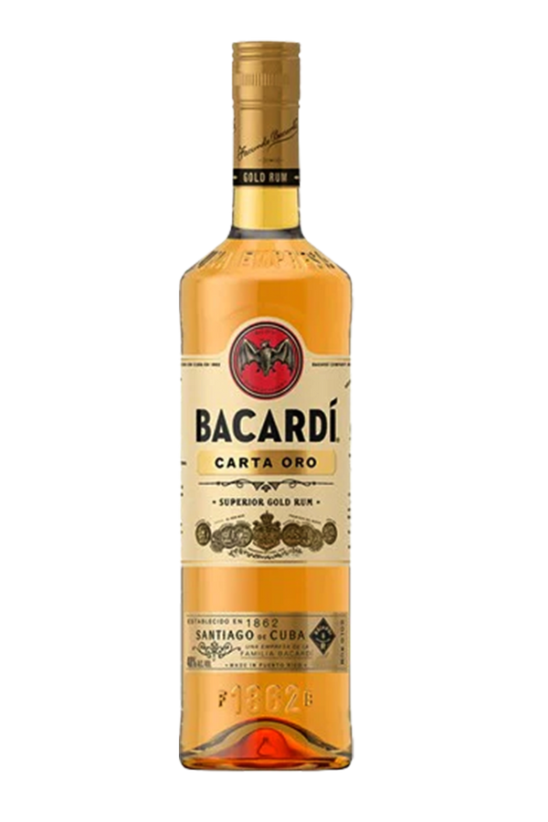 Bacardi Gold Carta Oro rum 750ml bottle