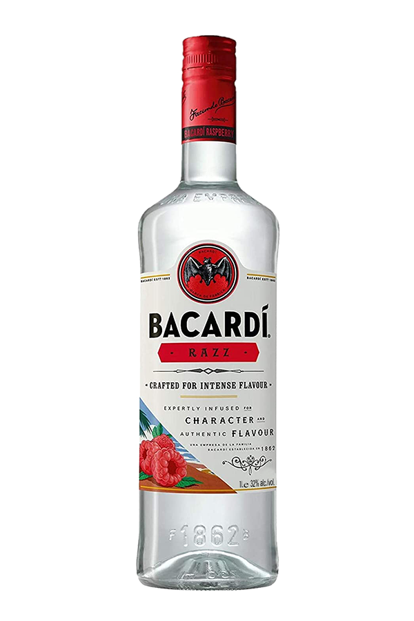 Bacardi Razz raspberry flavoured rum 1 litre bottle