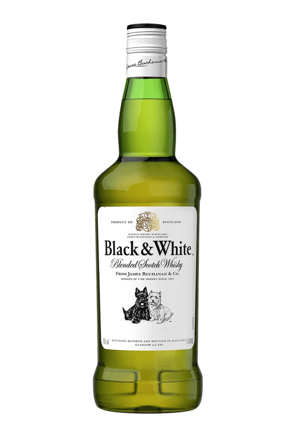 Black & White blended Scotch whisky 1 litre bottle