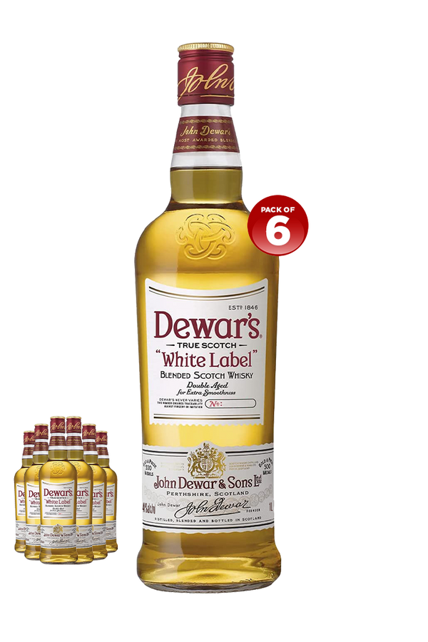 Dewar's White Label Whisky 1L (PACK OF 6)