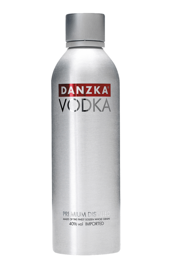 Danzka Red Danish vodka 1 litre aluminium bottle