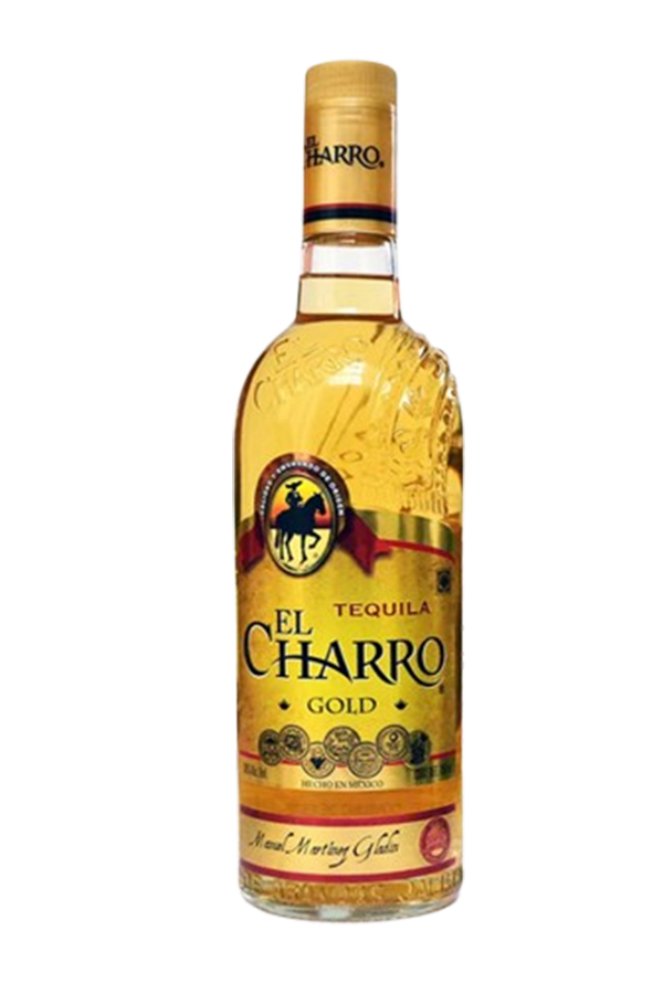 El Charro gold Mexican tequila 1 litre bottle
