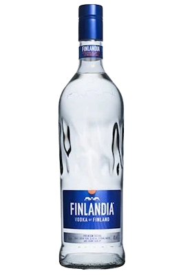 Finlandia Finnish barley vodka 1 litre frosted glass bottle