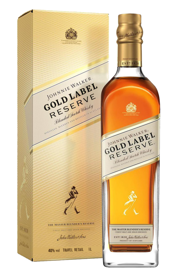 Johnnie Walker Gold Label Reserve blended Scotch whisky 1 litre gold bottle