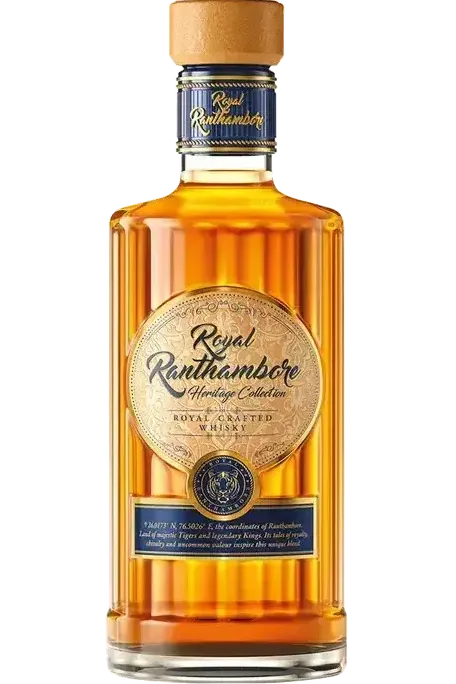 Royal Ranthambore Heritage Collection Indian whisky 750ml bottle