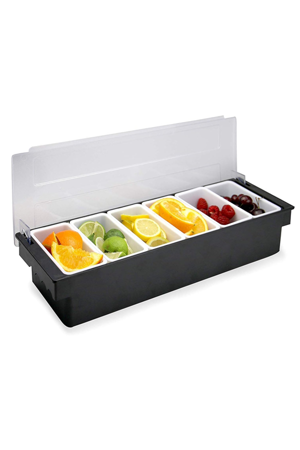 Compartment Topping Station with Lid & 6 Organizer