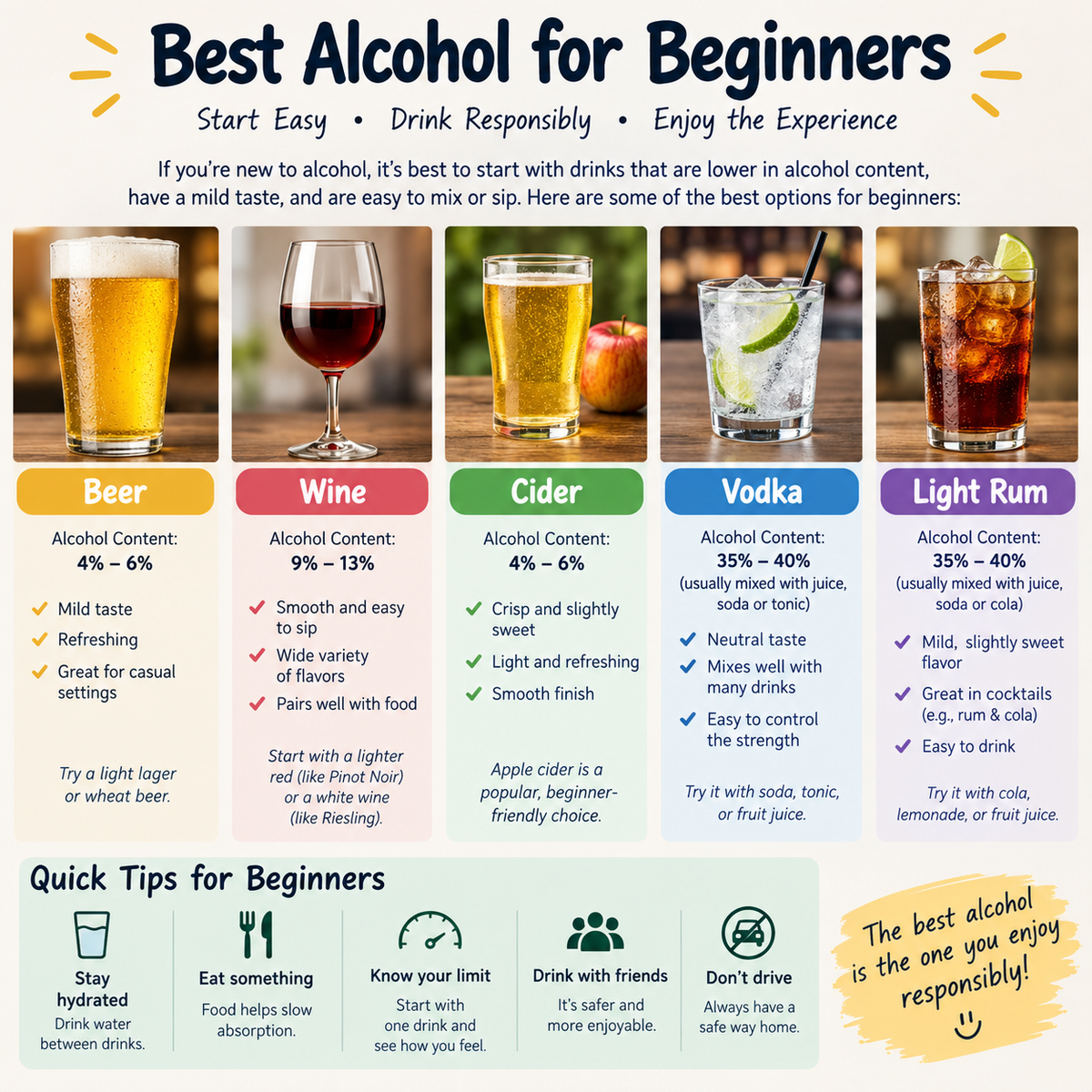 Best Alcohol for Beginners
