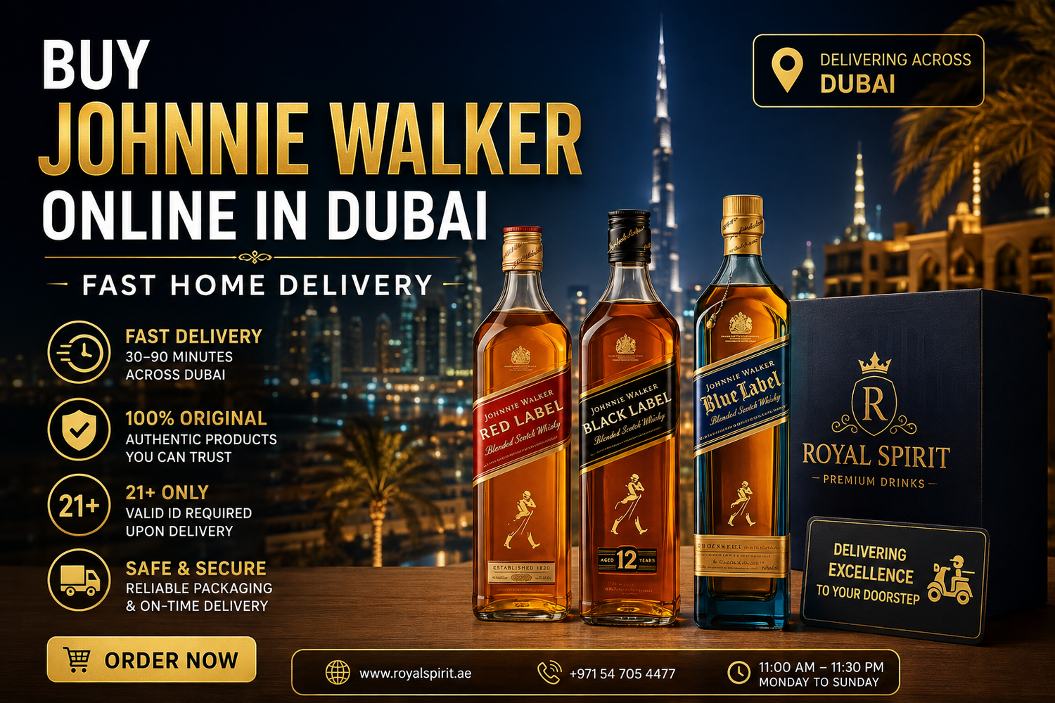 Buy Johnnie Walker Online in Dubai – Fast Home Delivery Guide