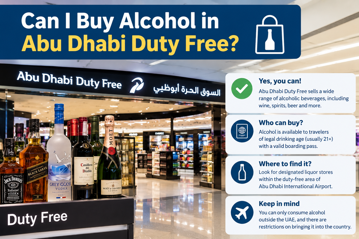 buy alcohol in Abu Dhabi duty free