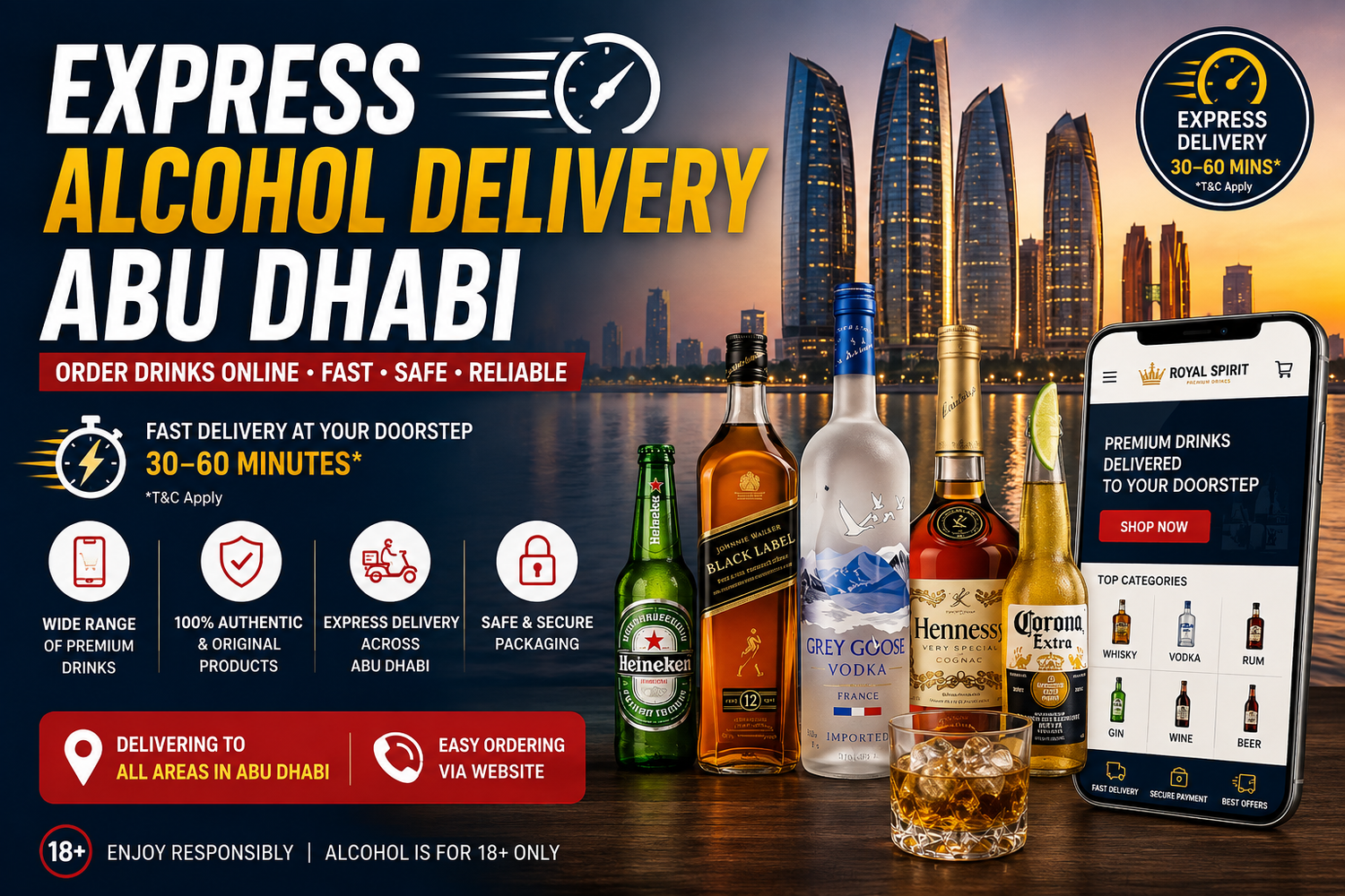 Express Alcohol Delivery Abu Dhabi – Order Drinks Online Abu dhabi