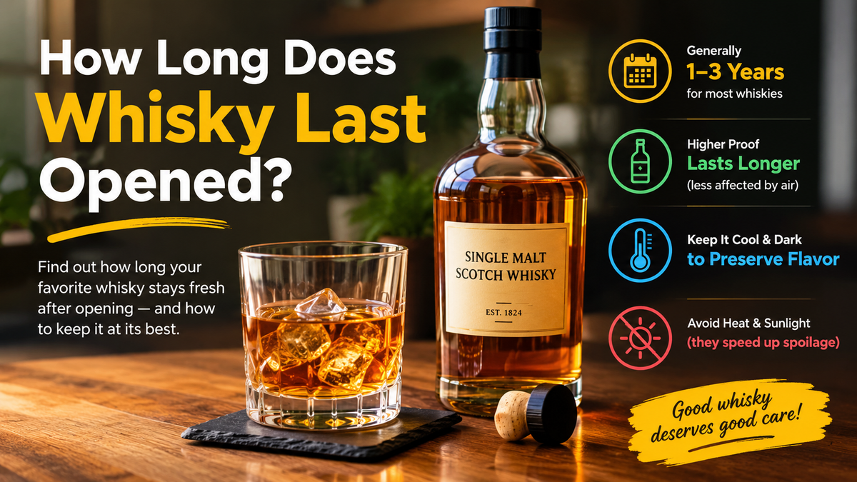 How Long Does Whisky Last Opened?