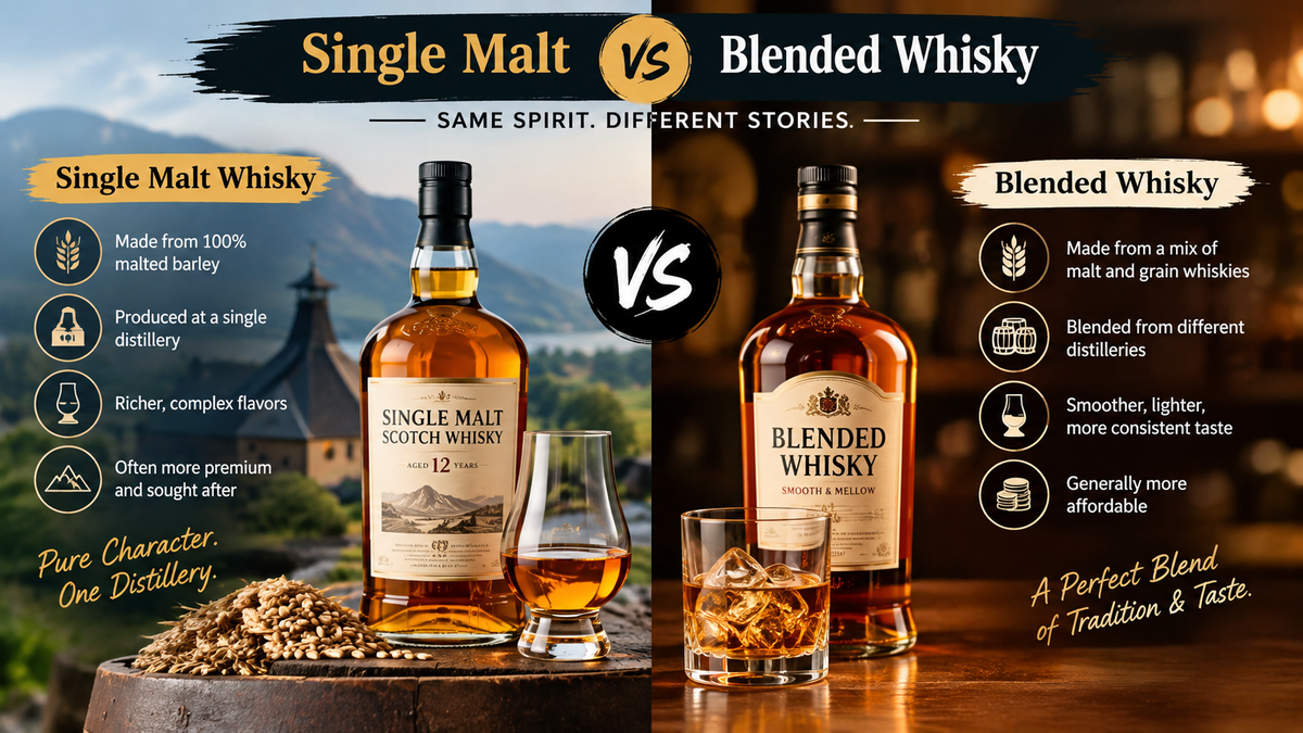 Single Malt vs Blended Whisky: What’s the Difference?