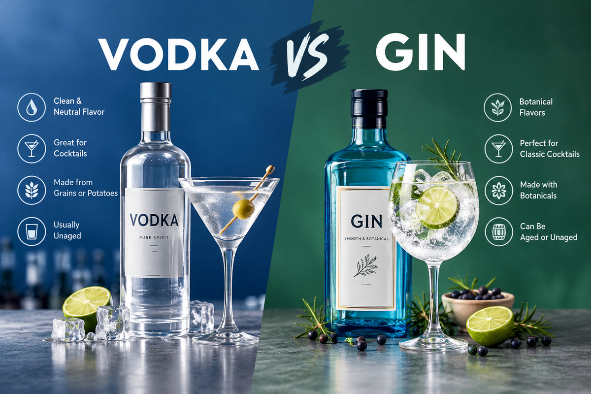 Vodka vs Gin: Which Works Better for Different Cocktails?