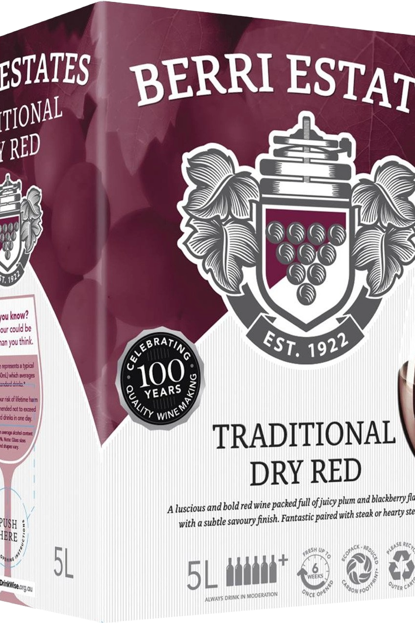 Berri Estates Traditional Dry Red 5L