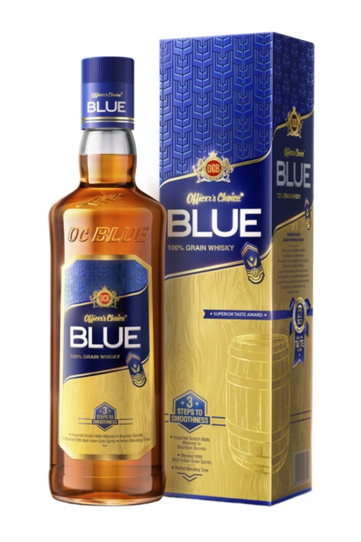 OFFICER'S CHOICE BLUE WHISKEY -75CL