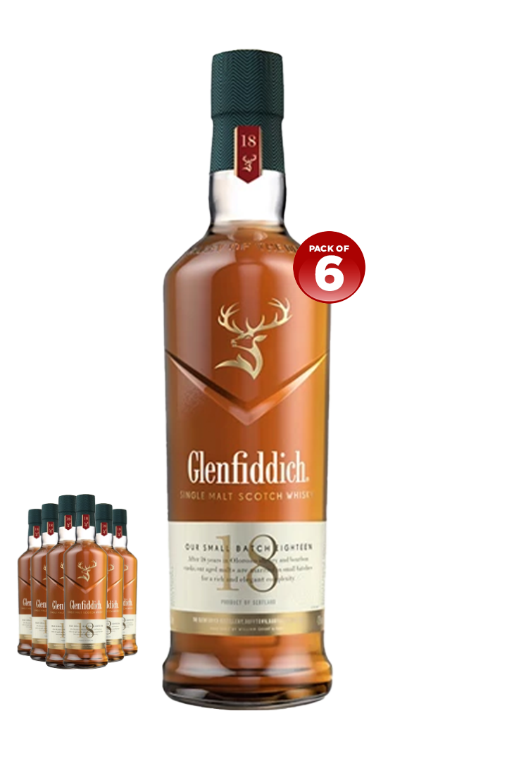 Glenfiddich 18Y Single Malt 70CL (PACK OF 6)