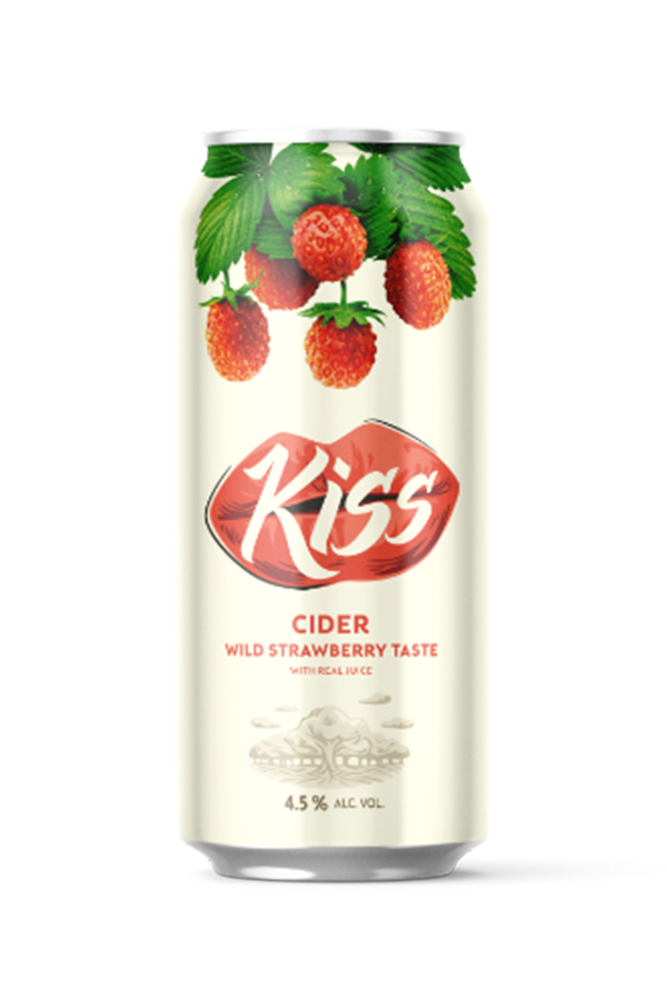 KISS CIDER WILD STRAWBERRY 50CL