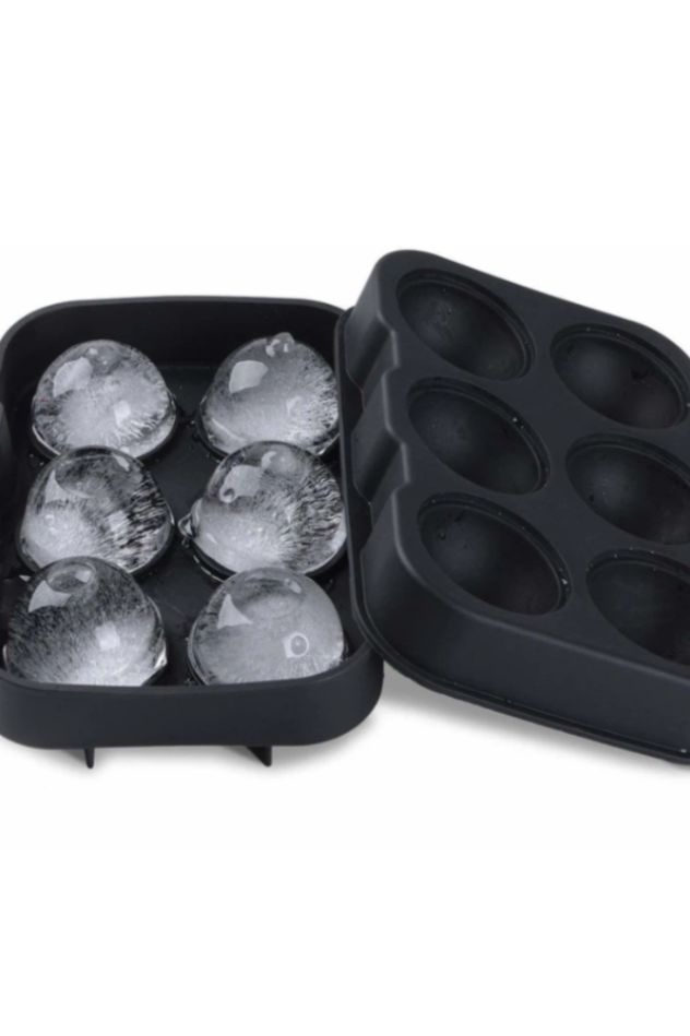 ice cube tray oval shape black