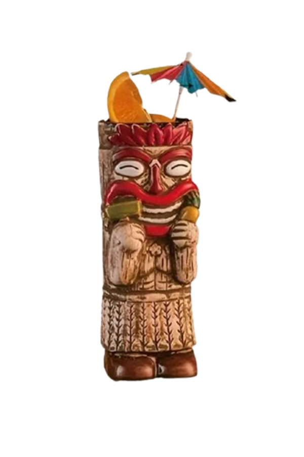 Tiki Cocktail Hawaiian Ceramic Mug (1pc)