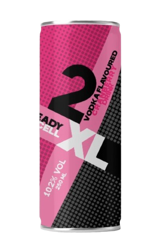 2XL Vodka Cranberry ready-to-drink cocktail 10.2% ABV 250ml can