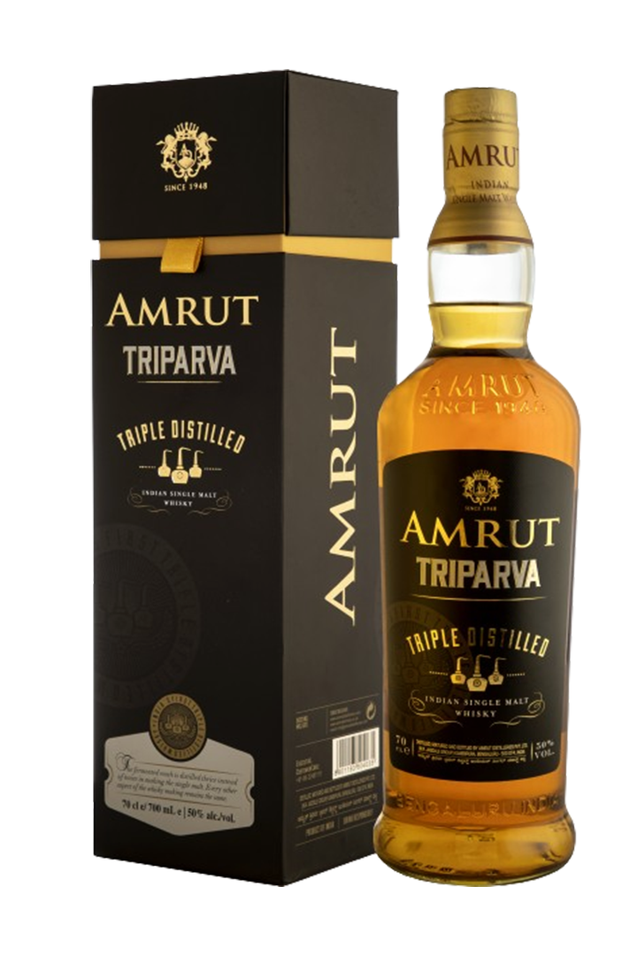 Amrut Triparva Triple Distilled Single Malt Whiskey 70CL