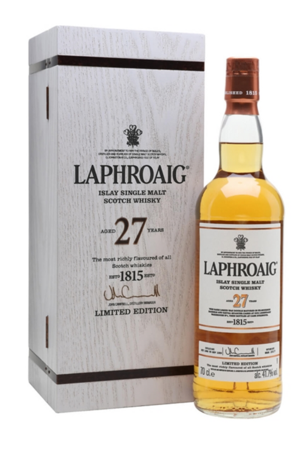 LAPHROAIG 27YO MALT WHISKY 70CL