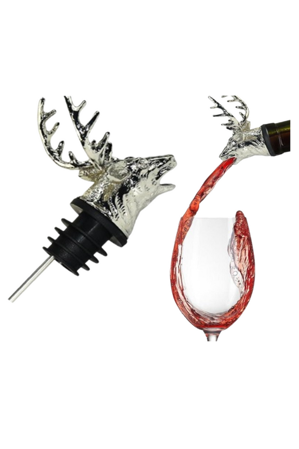 Deer Head Wine pourer silver