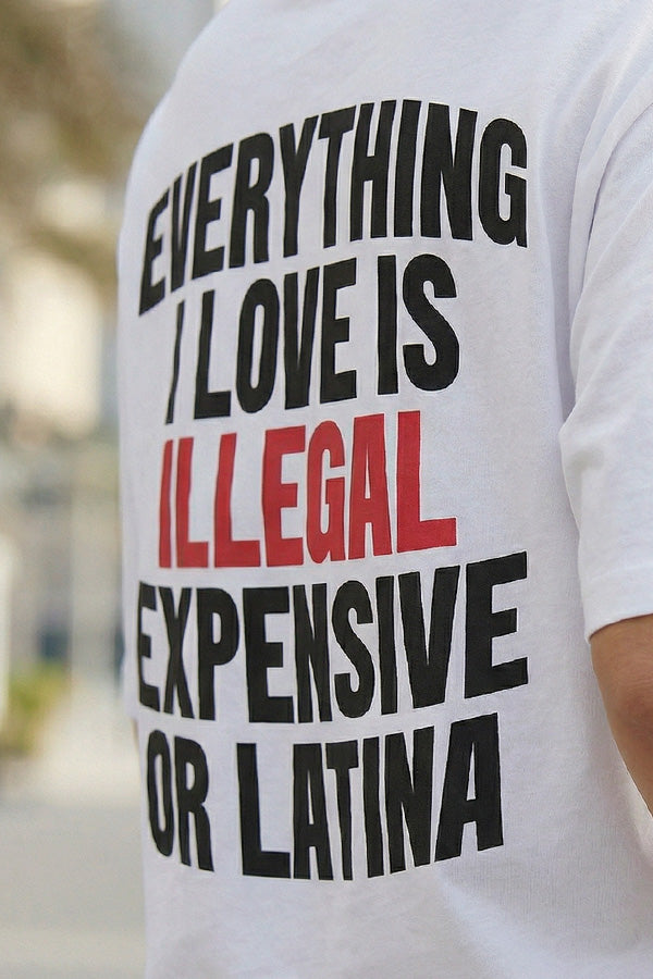 Everything I Love Is Illegal Expensive or Latina -T-Shirt
