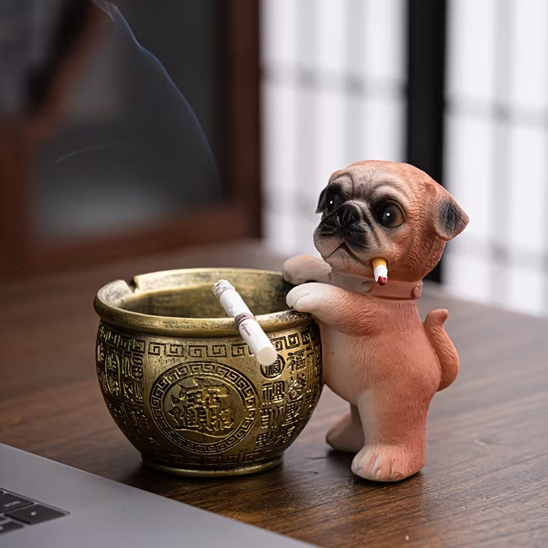 Premium Decorative Dog Ashtray