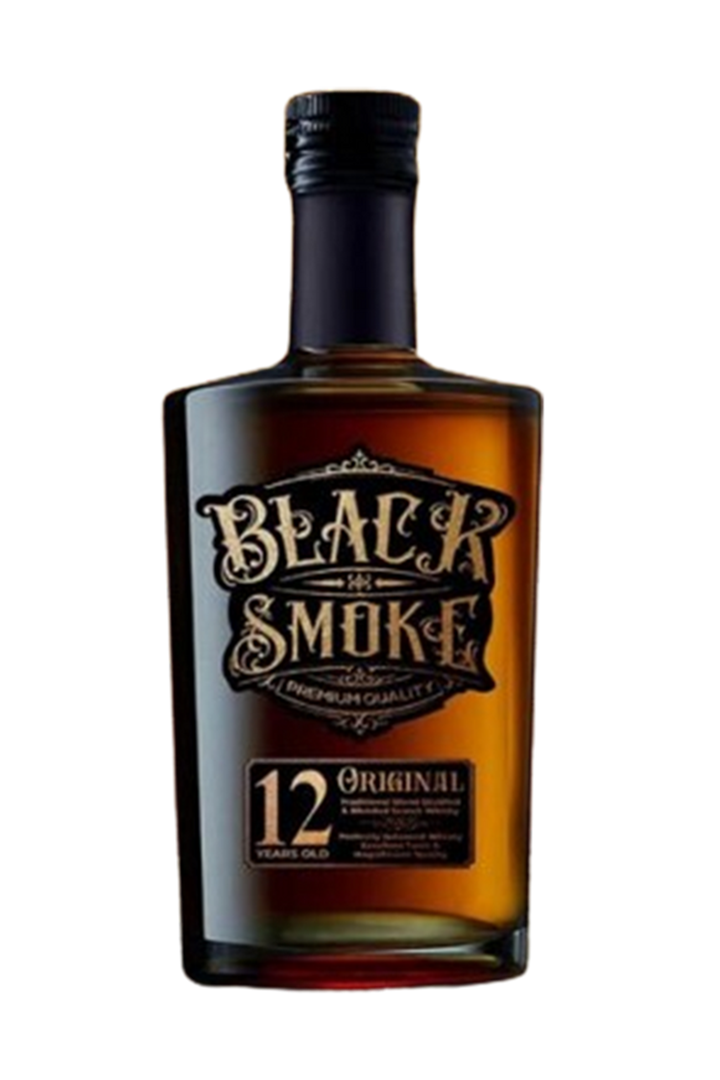 Black Smoke 12 Yo Whisky With Gbx 100 Cl