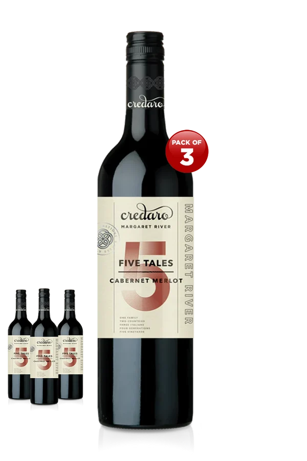 Credaro Five Tales Cabernet Merlot 2023 75CL (Pack of 3)
