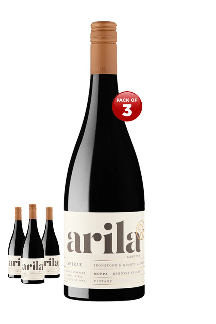 Arila Gardens Ironstone & Quartz Gardens Shiraz 2022 75CL Pack of 3