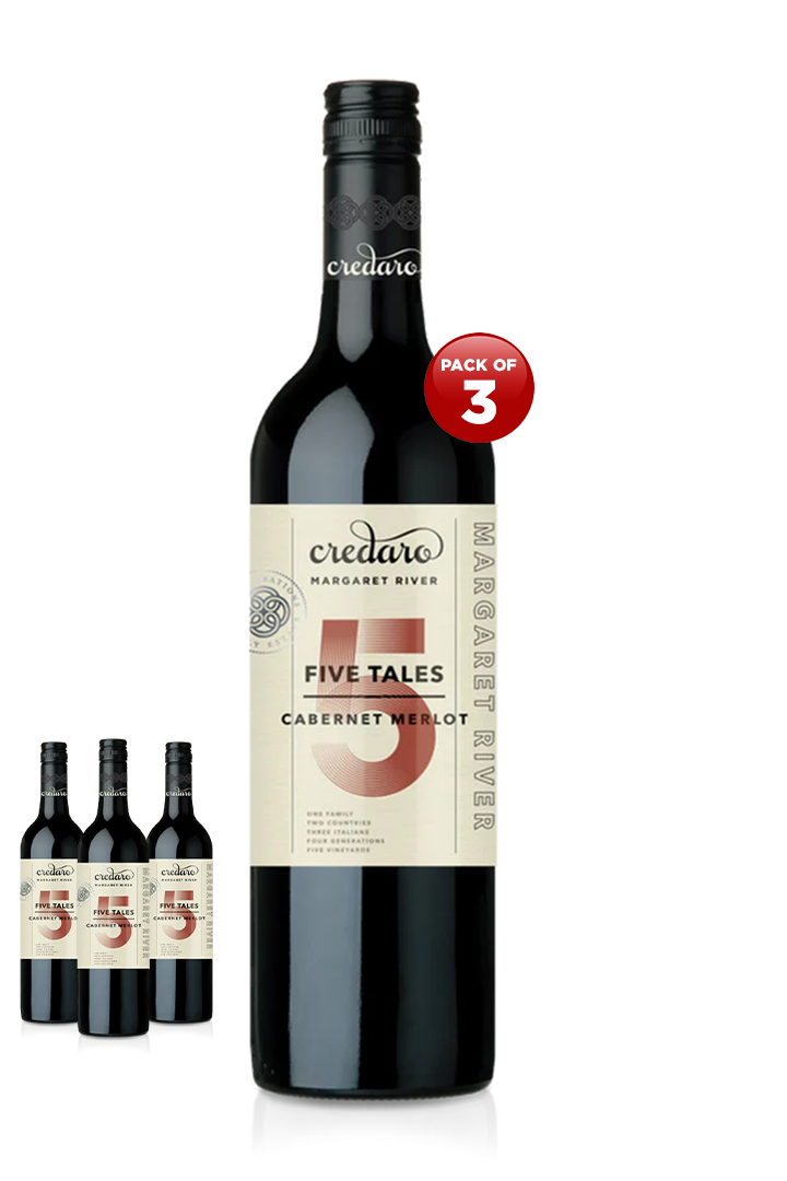 Credaro Five Tales Cabernet Merlot 2023 75CL Pack of 3