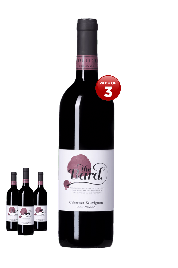 Hollick The Bard Cabernet Sauvignon 2019 75CL Pack of 3