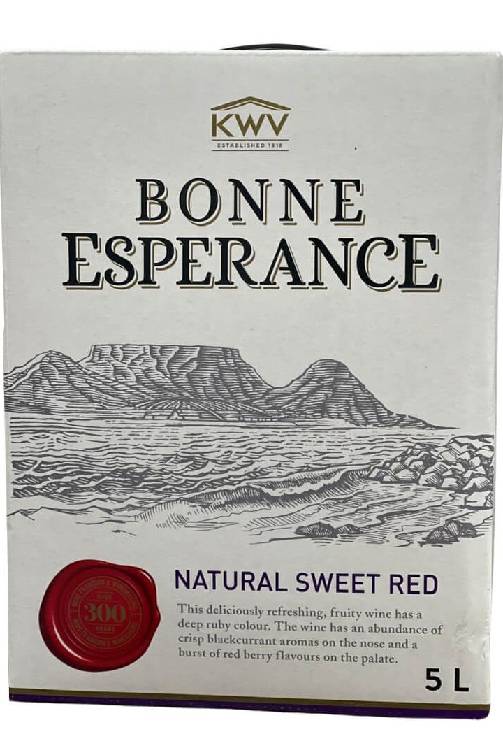 Bonne Esperance Natural Sweet Red 5Ltr