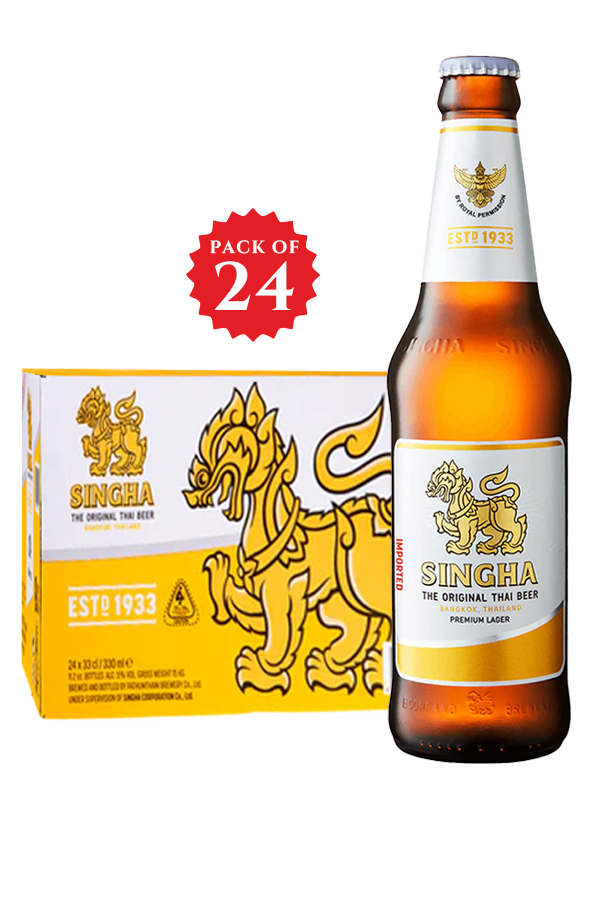 Singha Lager Beer Bottle 33CL
