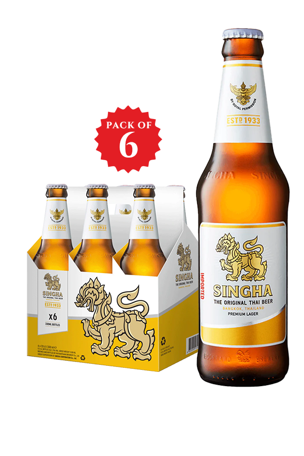 Singha Lager Beer Bottle 33CL
