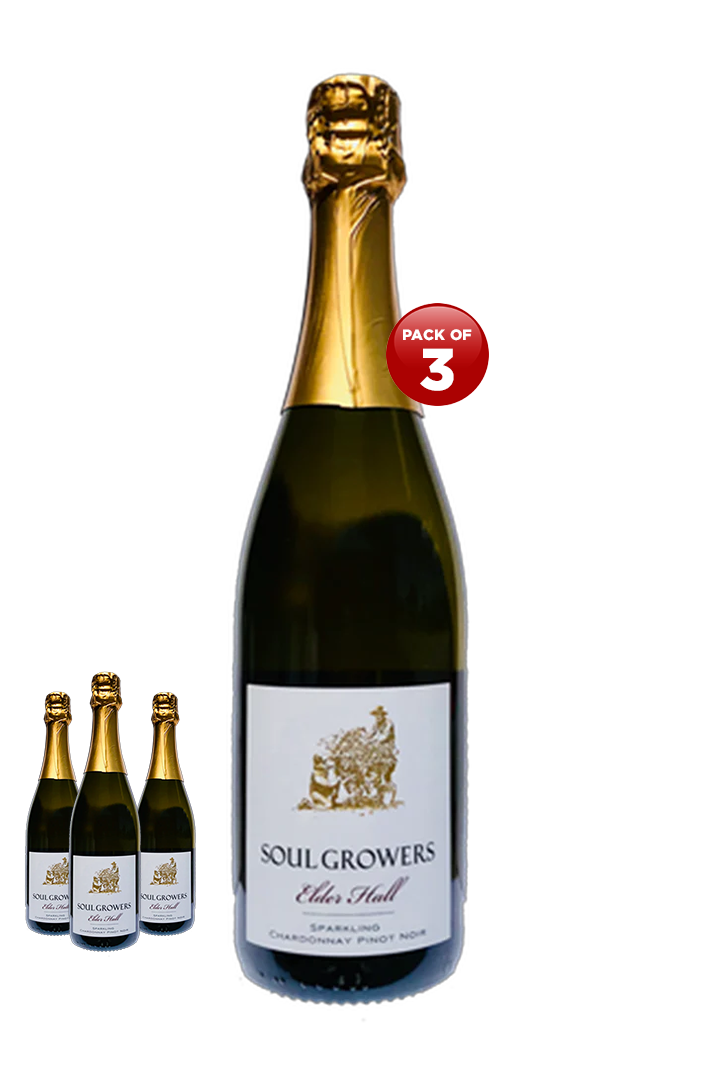 Soul Growers Elder Hall Sparkling Chardonnay Pinot Noir NV 75CL Pack of 3
