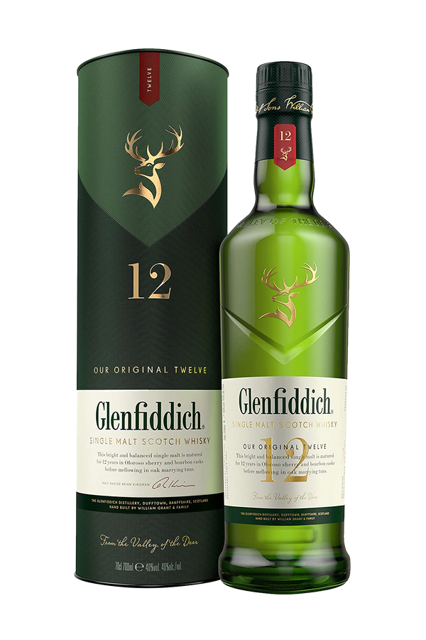 Glenfiddich 12Y Single Malt Whisky 75CL