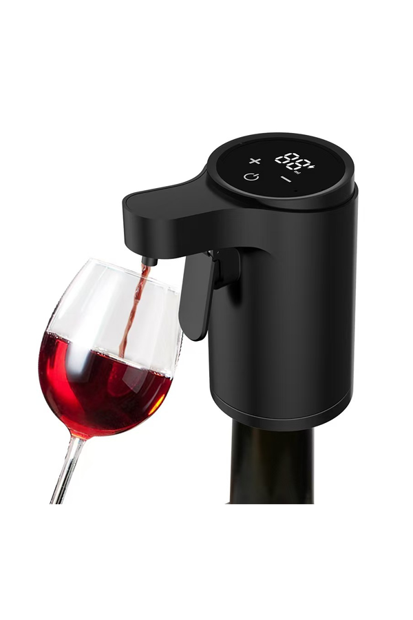 Automatic Wine Dispenser with Smart Aerator, One-Touch Operation & LED Indicator, Portable Design