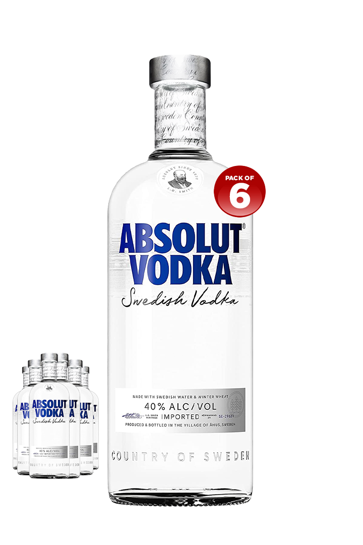 Absolut Blue Vodka 1L (PACK OF 6)