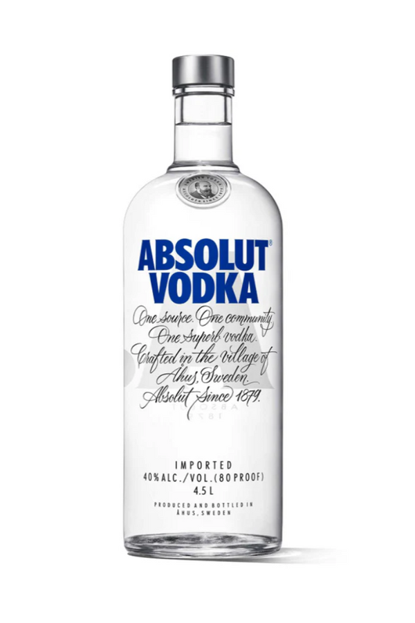 Absolut Blue Swedish vodka 4.5 litre large bottle
